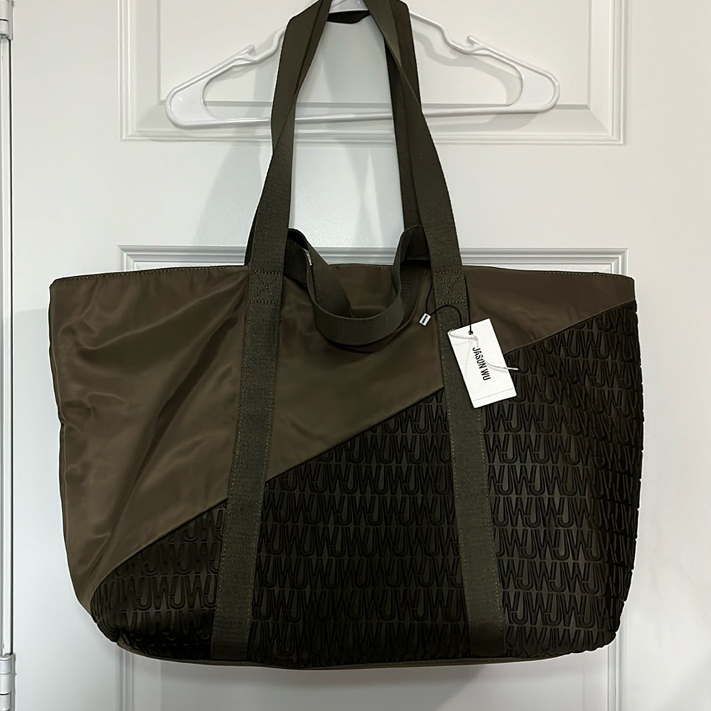 Jason Wu army green weekender tote bag new with tags.